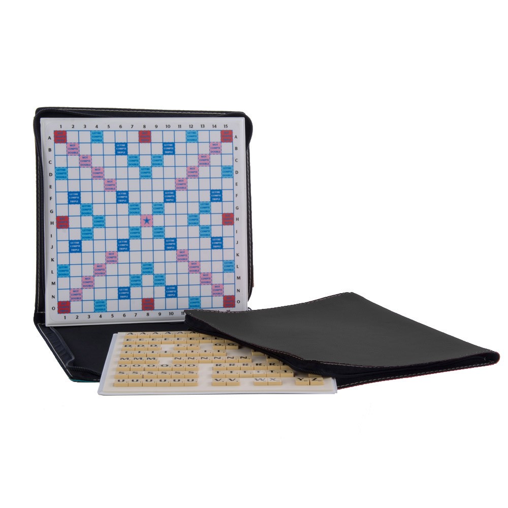Jeu magn?�tique pliable avec housse maroquinerie - FSSc - F?�d?�ration Suisse de Scrabble